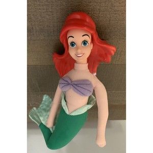 Disney McDonalds Ariel The Little Mermaid Plush Toy Happy Meal 1997 Plastic Soft